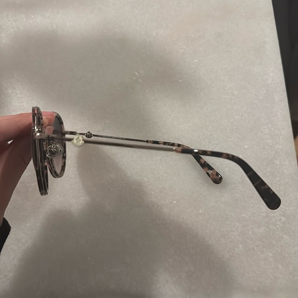 MONCLER Pink Tortoise Round Sunglasses - Picture 7 of 10